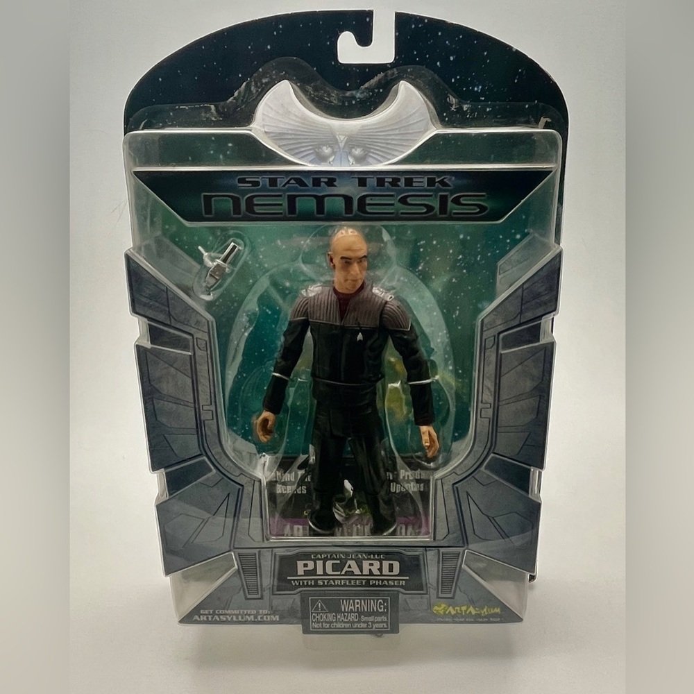 Jean Luc Picard. Star Trek Nemesis Doll. By Art Asylum 2002 #85600